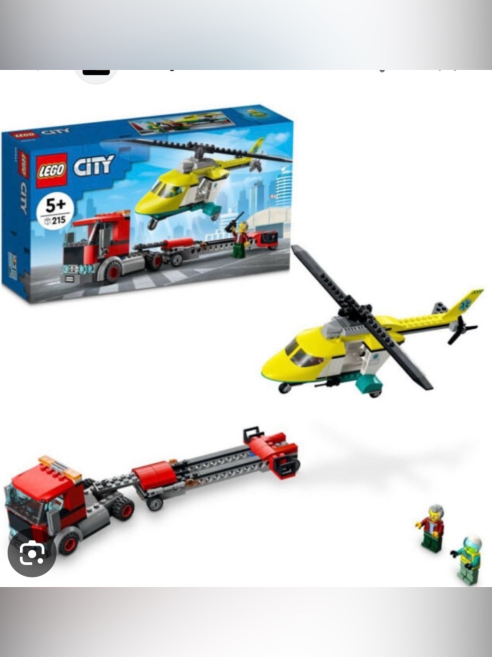 Lego City 60343 - Rescue Helicopter Transport BRAND NEW
